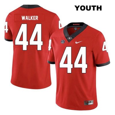 Youth Georgia Bulldogs NCAA #44 Travon Walker Nike Stitched Red Legend Authentic College Football Jersey ASP7354ZQ